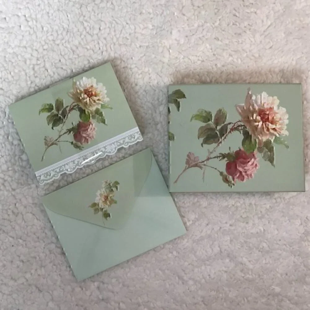 Carol Wilson Fine Arts Embossed, Blank Notecards - Set of 15